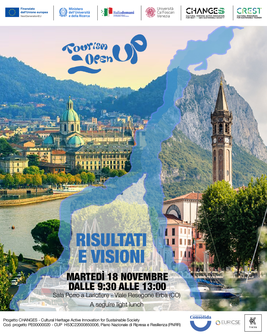 Convegno finale del progetto Tourism Open UP: la generazione Z immagina il turismo del futuro sul Lago di Como