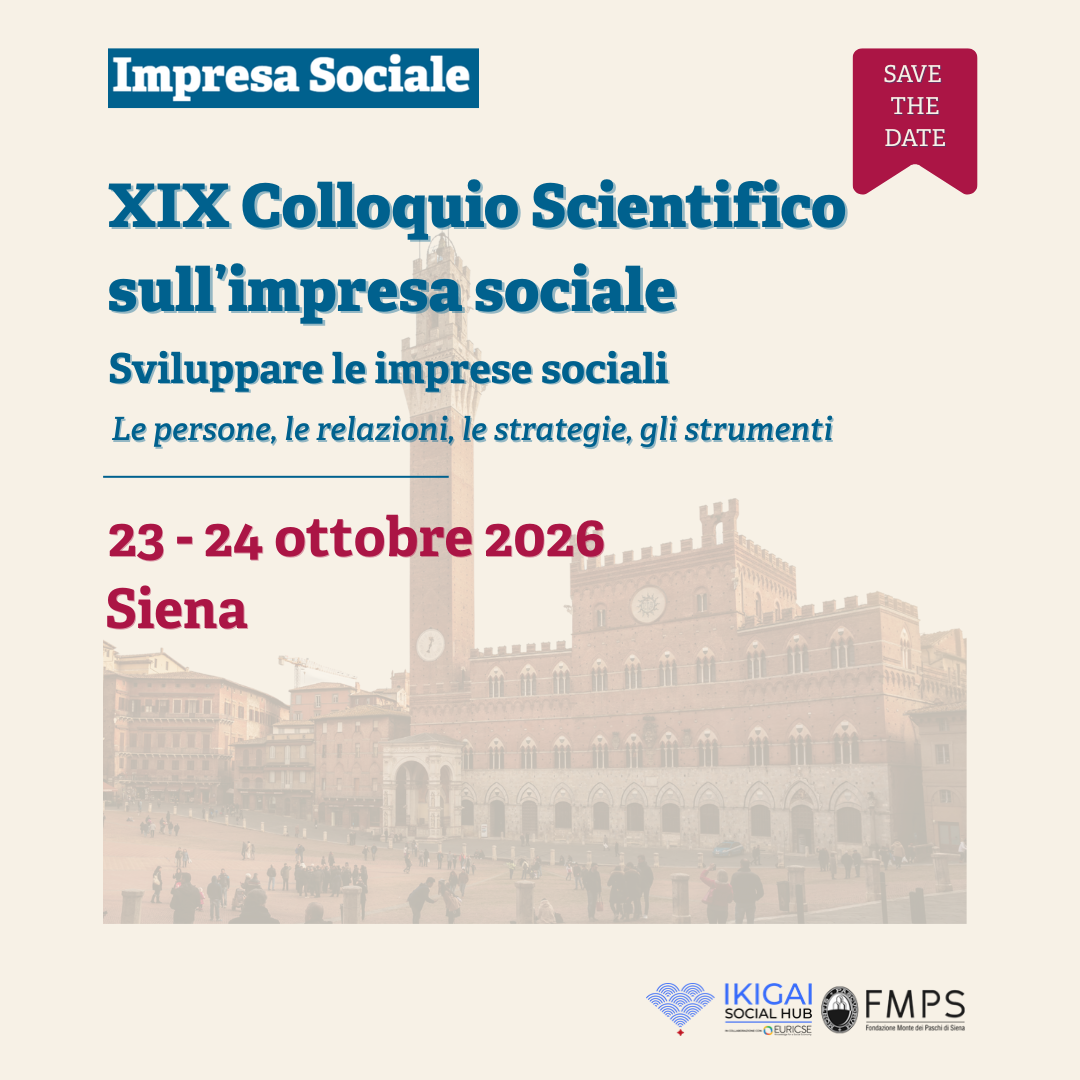 Colloquio Scientifico sull’Impresa Sociale: aperta la Call for papers
